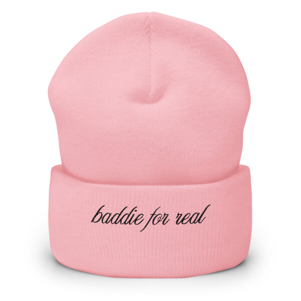 Baddie For Real Vintage Beanie – Confident & Timeless Style - Image 4