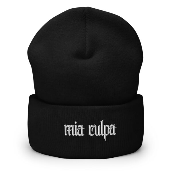 Mia Culpa Gothic Beanie – Dark & Edgy Streetwear