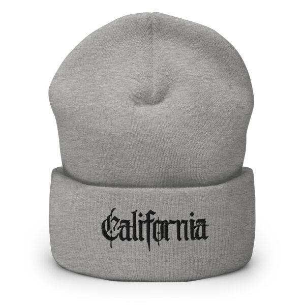 California Gothic Beanie – Edgy Streetwear Aesthetic - Image 2