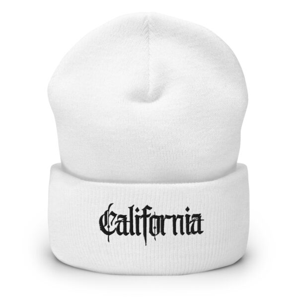 California Gothic Beanie – Edgy Streetwear Aesthetic