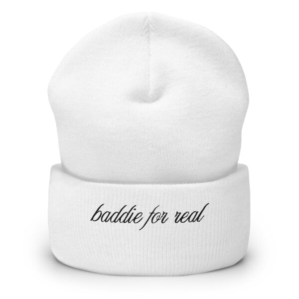 Baddie For Real Vintage Beanie – Confident & Timeless Style