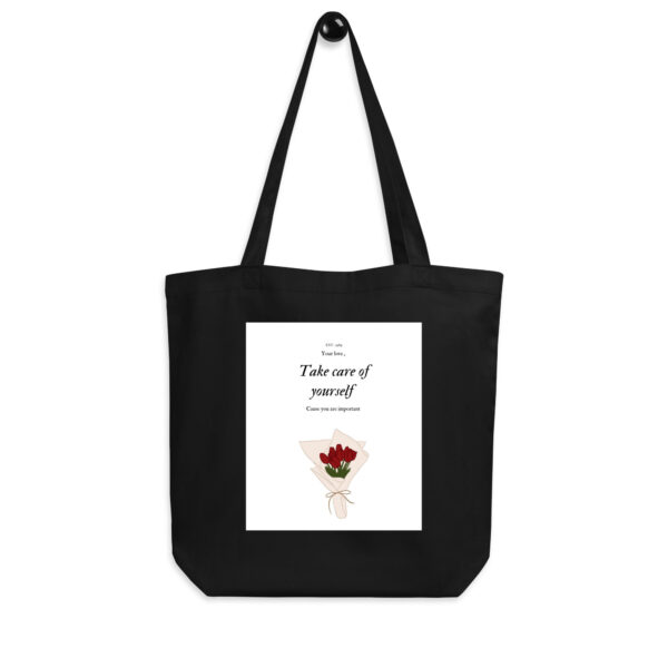 Vintage Roses Black Tote Bag – Eco-Friendly & Aesthetic Floral Design