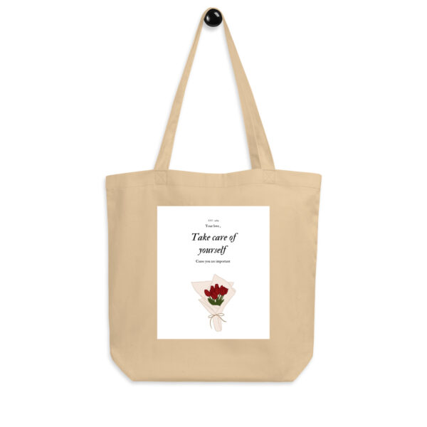 Vintage Roses Black Tote Bag – Eco-Friendly & Aesthetic Floral Design - Image 2