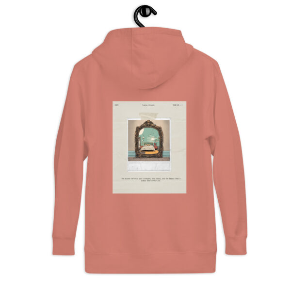 "Vintage Mirror Hoodie – Aesthetic Reflection Vibes (Unisex)"