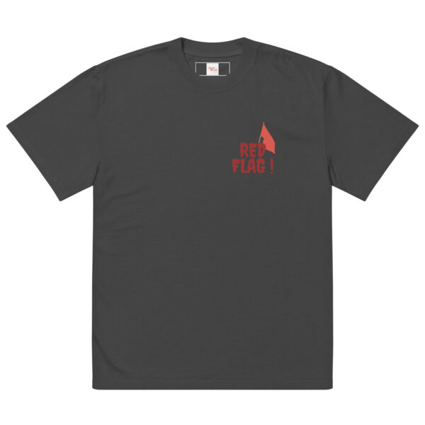 Oversized faded t-shirt | the ultimate red flag - Image 2