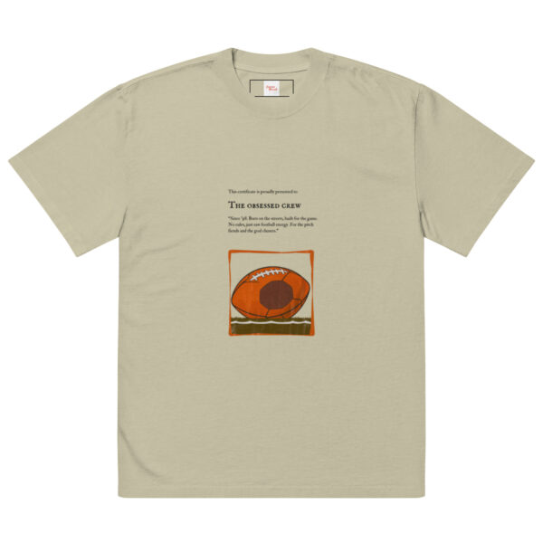 Oversized faded t-shirt | the football theme - Image 4