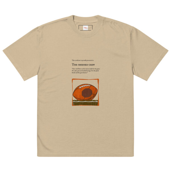 Oversized faded t-shirt | the football theme - Image 2